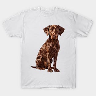 Valentine German Shepherd Shaped Chocolate T-Shirt